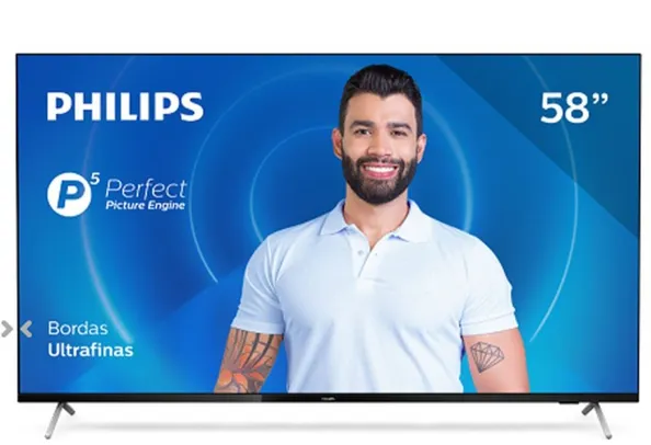 Smart TV Philips 58" UHD 4K 58PUG7625/78