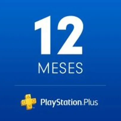 Assinatura Playstation Plus - 12 Meses (Exceto para extensão)