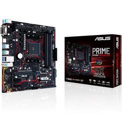 Saindo por R$ 499: Placa-Mãe Asus Prime B450M Gaming/BR, AMD AM4, mATX, DDR4 | Pelando