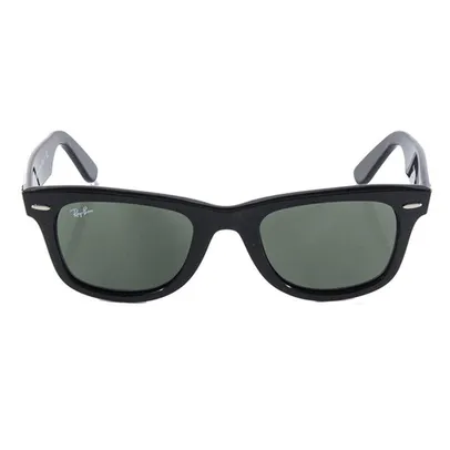 Óculos de Sol Ray Ban Wayfarer Clássico Original RB2140 Preto Polido Lente Tam 50