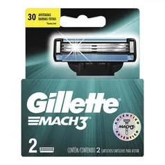 Lâmina Gillette Mach3 Regular Com 2 Unidades