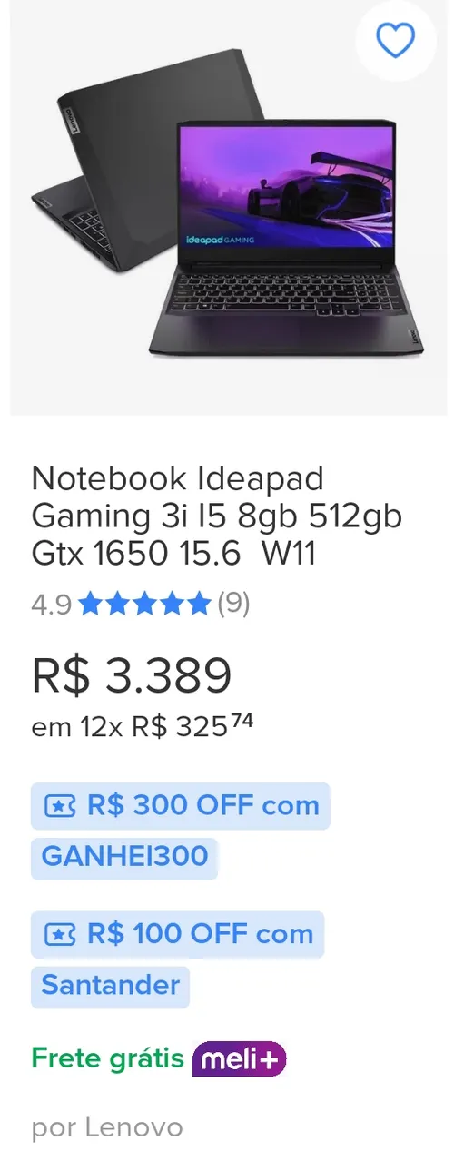 Imagem na descrição da promoção