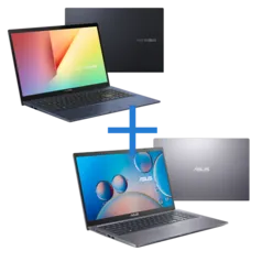 Notebook ASUS VivoBook X513EP-EJ232T Preto + Notebook ASUS E510MA-BR295R Preto | R$6749