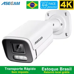 [Estoque BR] Camera de segurança 4MP PoE h.265 RTSP onvif Visão noturna