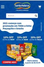 Até 20% off no site da Santa Helena