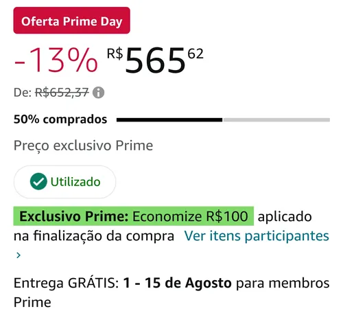 Imagem na descrição da promoção