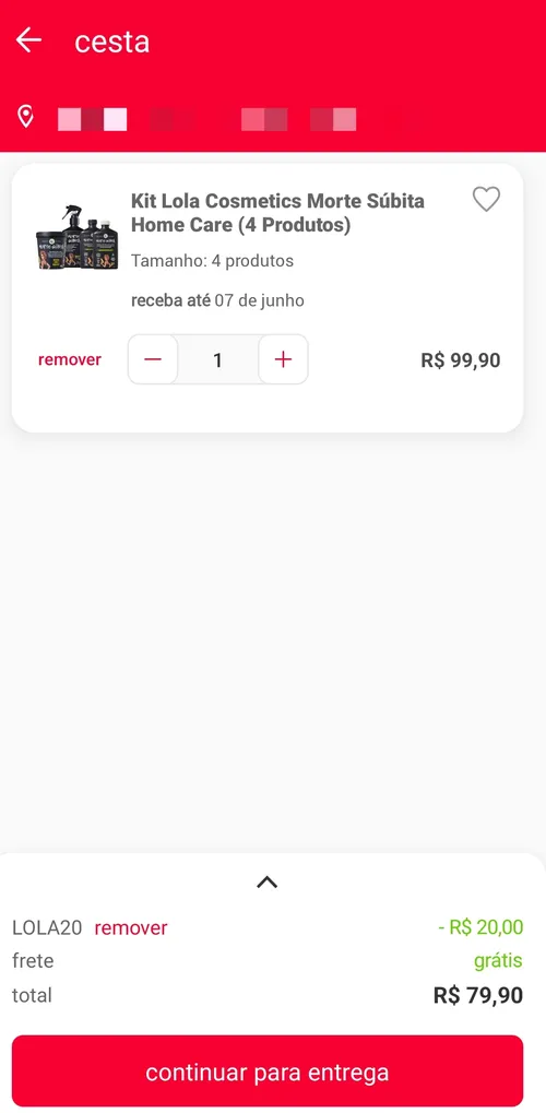 Imagem na descrição da promoção