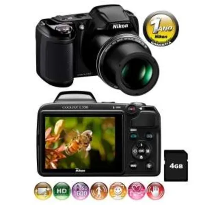 [Casas Bahia] Nikon Coolpix L330 20.2 Megapixels por R$300