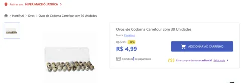 Imagem na descrição da promoção