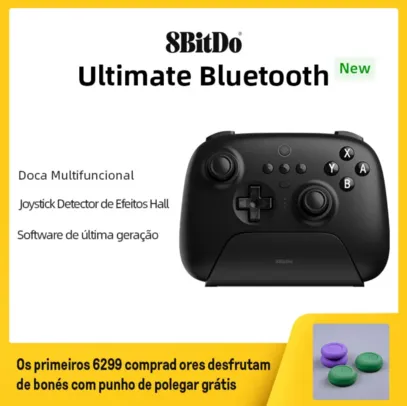 Controle Gamer 8BitDo - Ultimate Wireless Bluetooth Gaming Controller com doca de carregamento, Nintendo Switch e PC