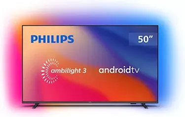 Smart TV Philips 50" Ambilight 4K UHD LED Android TV 60Hz 50PUG7907/78