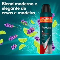 [LEVE 4 PAGUE 2]Antitranspirante Aerosol Rexona Men Antibacterial+Invisible 250 ml