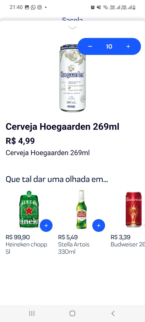 Imagem na descrição da promoção