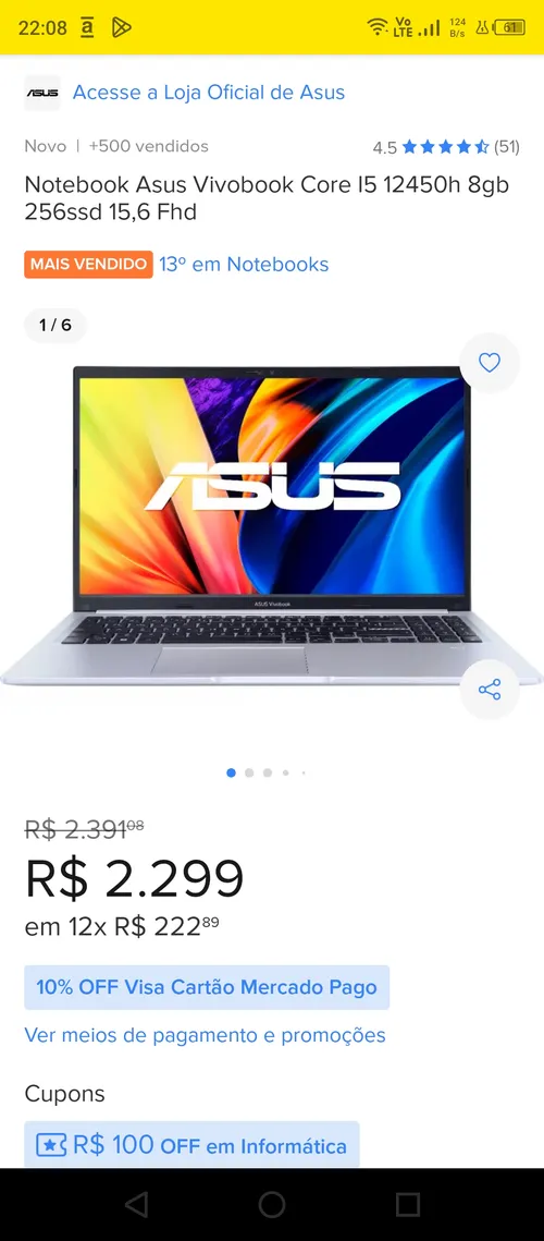 Imagem na descrição da promoção