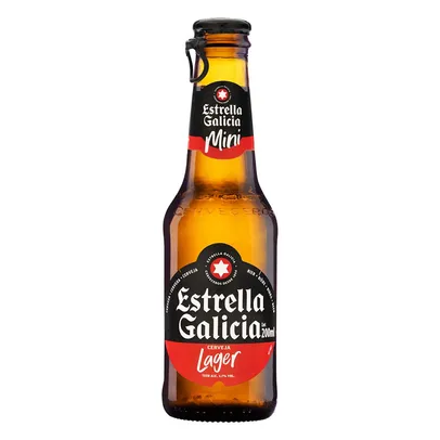 [regional] Cerveja Estrella Galicia Lager Mini Garrafa 200ml