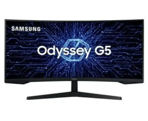 [App] Monitor Gamer Curvo Samsung Odyssey Ultra WQHD 165hz FreeSync Premium Série G5 34" | R$3629