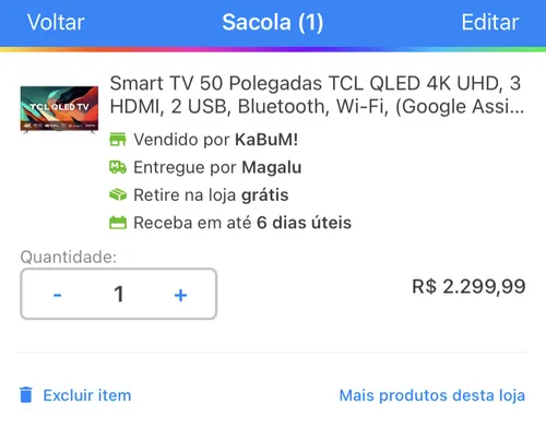 Imagem na descrição da promoção