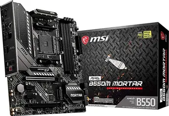 Placa mãe MSI MAG AMD B550M Mortar Socket AM4 Micro ATX | R$662