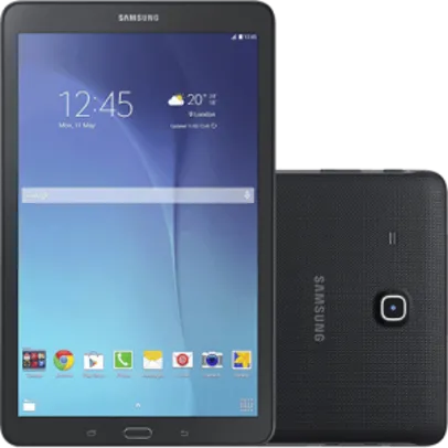 [Submarino] Tablet Samsung Galaxy Tab E T560 8GB Wi-Fi Tela 9.6" Android 4.4 Quad-Core - Preto por R$ 703