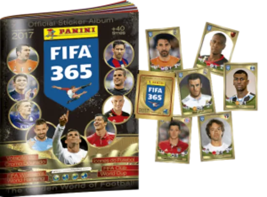 [Panini] Álbum Oficial FIFA 365 2017 - ÁLBUM + 40 FIGURINHAS
