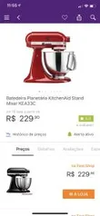 Kitchenaid batedeira por 229