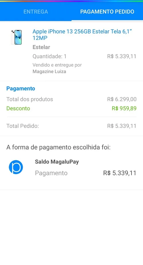 Imagem na descrição da promoção