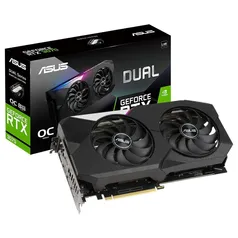 Placa de Vídeo Asus Dual NVIDIA GeForce RTX 3070 O8G V2 OC, 8GB GDDR6, LHR, DLSS, Ray Tracing - 90YV