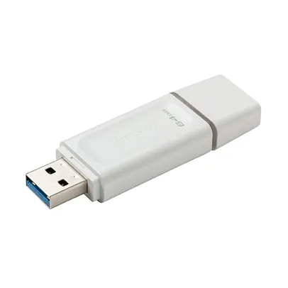 Pen Drive 64GB DataTraveler Exodia Kingston, USB 3.2, Branco - KC-U2G64-5R