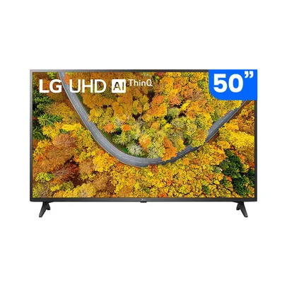 Smart TV 50" LG 4K LED 50UP7550 WiFi, Bluetooth, HDR, Inteligência Artificial ThinQ, Google, Alexa e Smart Magic - 2021