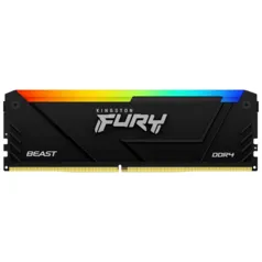 Memória Kingston FURY Beast, 32GB, DDR4, 3200MHz, CL16, RGB, KF432C16BB2A/32