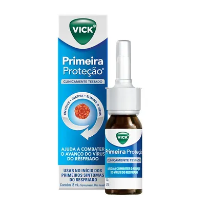 Vick Primeira Proteção Spray Nasal 15 ml leve 2 pague R$ 17,73 cada