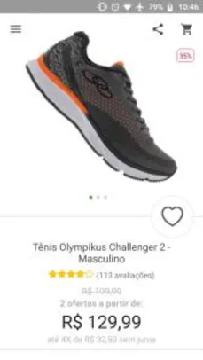 [APP] Tênis Olympikus Challenger 2 – Masculino (40 ao 42)! R$ 104