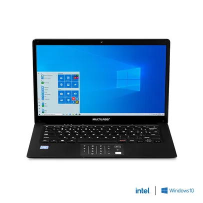 Notebook Multilaser Legacy Book, com Windows 10 Home, Intel Pentium Quad Core, 4GB 64GB, 14,1 Pol. H