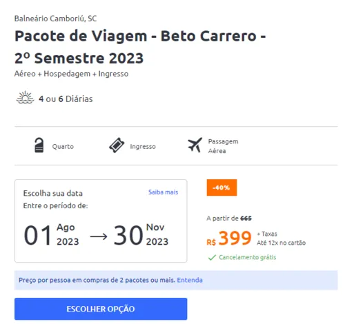 Imagem na descrição da promoção