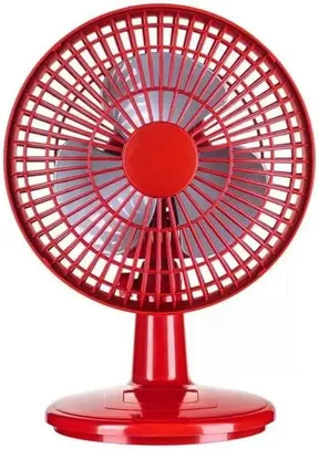 [Gpay/DoBrasil/Moedas] Ventilador Vermelho mini Turbo, 220V, 20cm