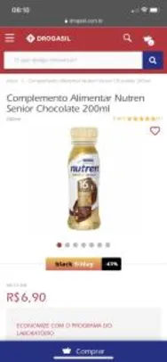Complemento Alimentar Nutren Senior Chocolate 200ml | R$7
