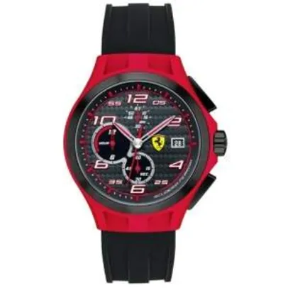 [Vivara] Relógio Scuderia Ferrari Masculino Silicone Preto por R$ 475
