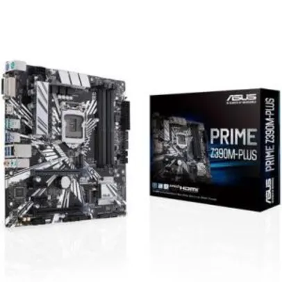 Placa-Mãe Asus Prime Z390M-Plus - Intel 9ª e 8ª Geração