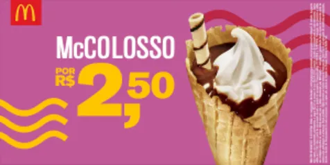 [Mc Donalds] McColosso por R$ 3