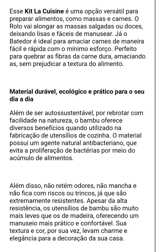 Imagem na descrição da promoção