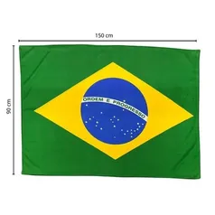 Bandeira do Brasil 150x90cm para Mastro Copa Do Mundo