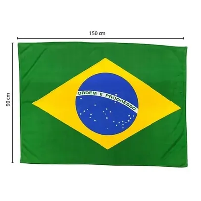 Bandeira do Brasil 150x90cm para Mastro Copa Do Mundo