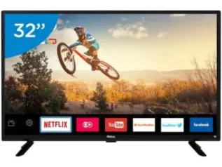 Smart TV LED 32” Philco PTV32G50SN - Conversor Digital Wi-Fi HDMI USB