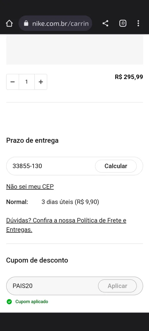 Imagem na descrição da promoção