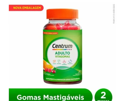 [Leve 2] Polivitamínico Centrum VitaGomas de A a Zinco 60 gomas