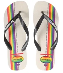 Chinelo Tiras Top Pride Havaianas Bege