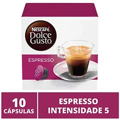 (Leve 4 Pague 3) Nescafe Dolce Gusto, Espresso, 10 Cápsulas