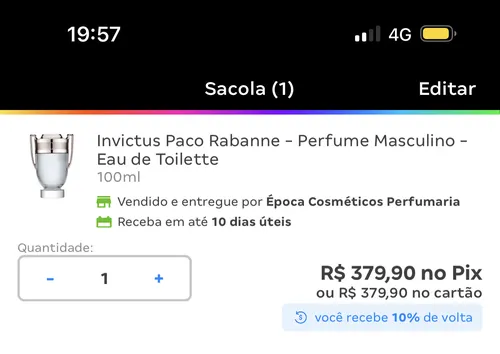 Imagem na descrição da promoção