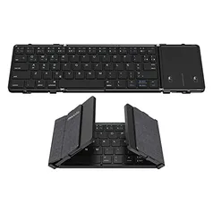 (ABNT2) MIUCDA Teclado Dobrável Bluetooth Com Touchpad