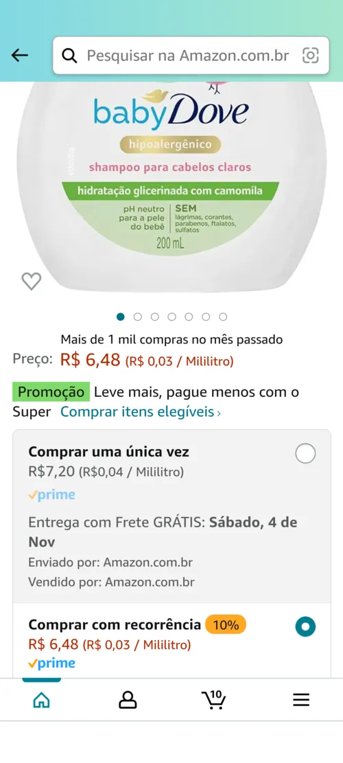 Imagem na descrição da promoção